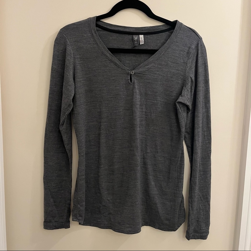 Ibex long sleeve wool shirt